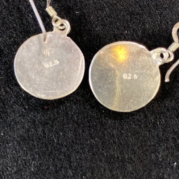 Sterling silver, and I think brass decorative earrings - Picture 6 of 6